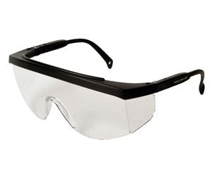 Safety Glasses, Body Armor 3500/5700 Series, Black Frame, Clear Lens - Latex, Supported